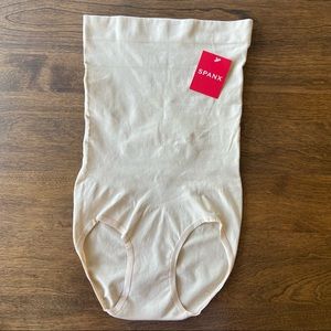 Spanx Higher Power High-Waisted Brief Panty Small Soft Nude NEW